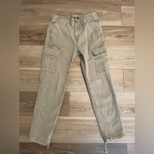 American Eagle Outfitters Men's Khaki Flex Slim Lived-In Cargo Pants